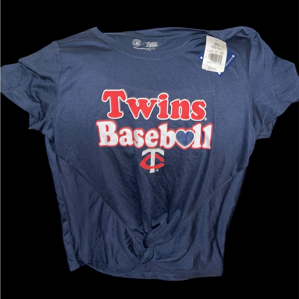 Twins Baseball Women's Short Sleeve Tee - Navy